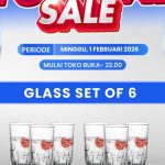 Transmart Full Day Sale: Gelas Premium Cuma Rp39 Ribu, Jangan Kaget!