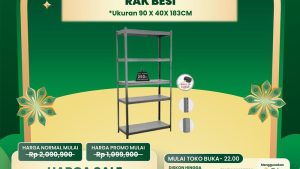 Jangan Kaget! Rak Besi Transmart Diskon Rp 1,2 Juta!