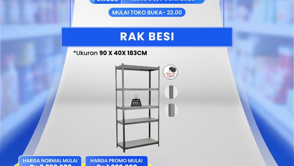 Transmart Full Day Sale: Rak Besi Anjlok Rp 800 Ribuan!