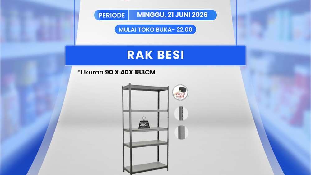 Diskon Transmart: Rak Besi Jutaan Jadi Rp 879 Ribu!
