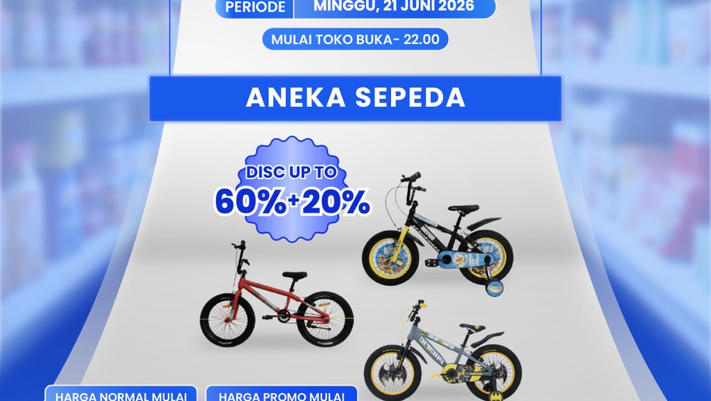 Promo Transmart Gila-Gilaan! Sepeda Mulai Rp 1 Juta!