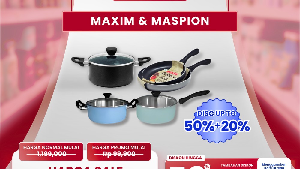 Transmart Bikin Heboh! Panci Jutaan Cuma Rp 79 Ribu!