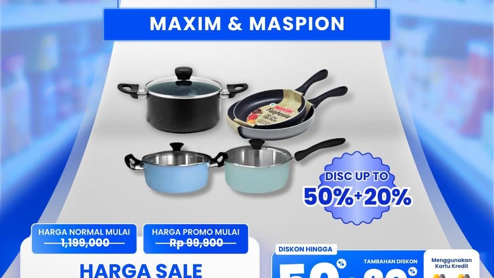 Gila! Alat Masak Jutaan Cuma Puluhan Ribu di Transmart!