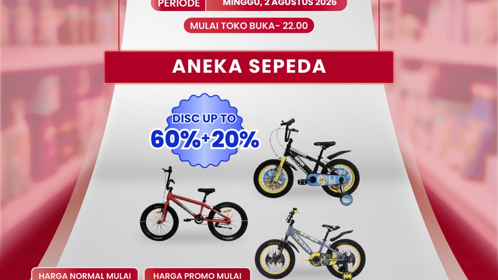 Jangan Kaget! Sepeda Transmart Mulai Rp 1 Juta Saja!