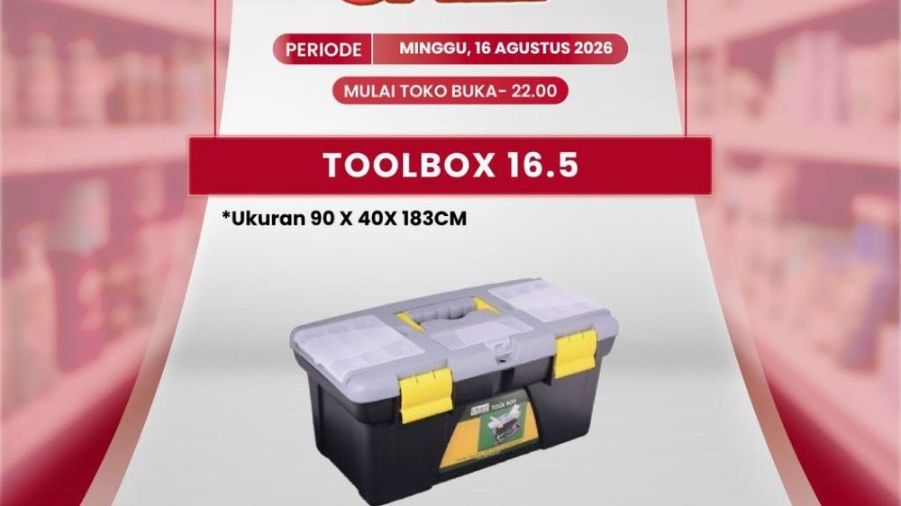 Transmart Bikin Geger! Toolbox Rp 87 Ribu, Jangan Lewat!