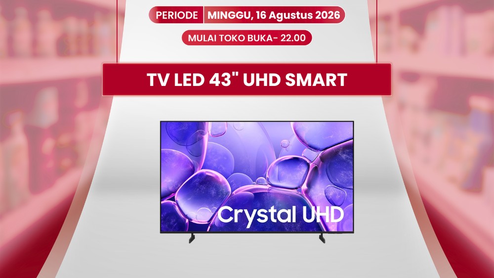 Transmart Gebrak Harga! Smart TV 43" Cuma Rp 3 Jutaan!