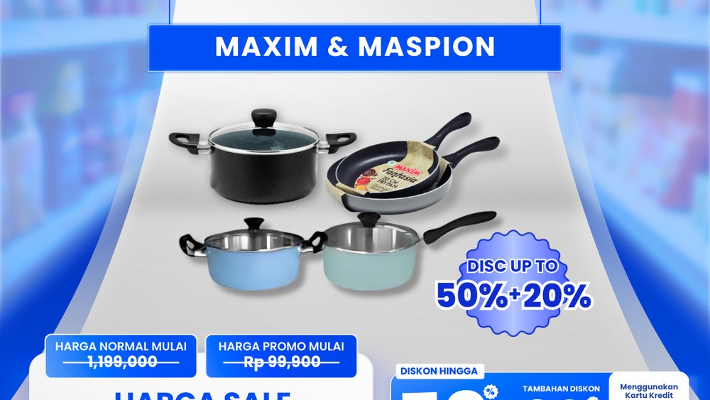 Gila! Alat Masak Jutaan Kini Cuma Puluhan Ribu di Transmart!