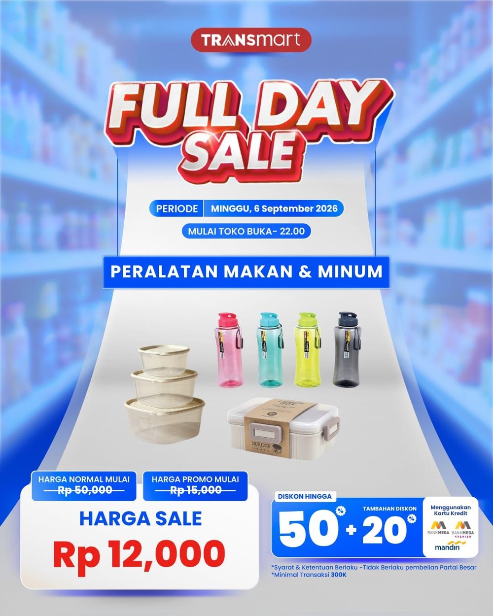 Jangan Kaget! Transmart Obral Alat Makan Mulai Rp12 Ribu!