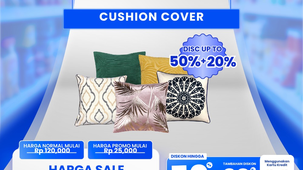 Diskon Gila! Sarung Bantal Sofa Cuma Rp 20 Ribu!