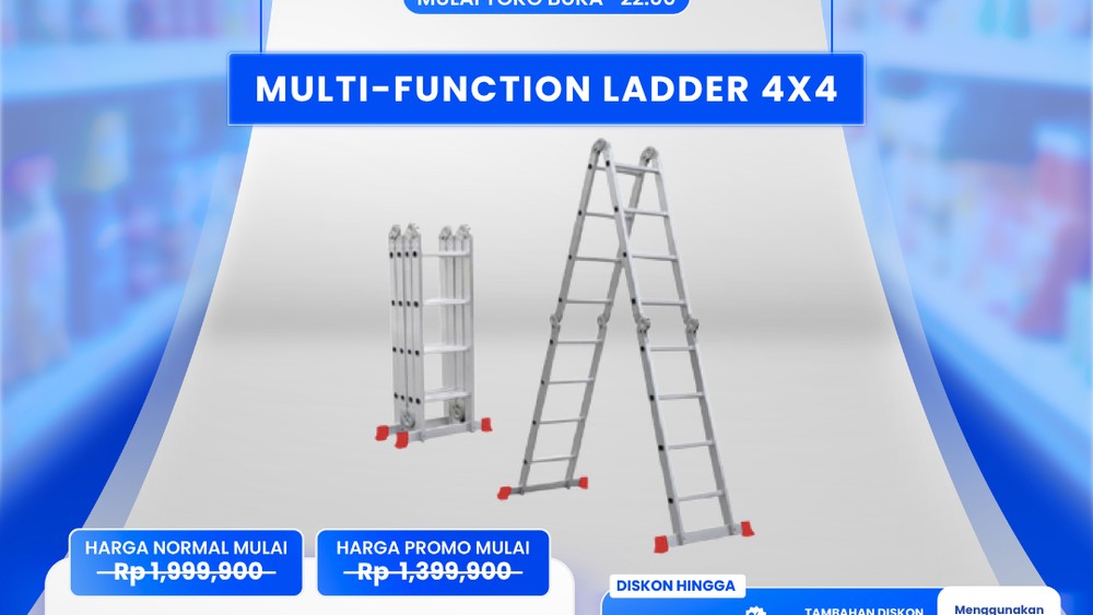 Buruan! Tangga Multifungsi Transmart Diskon Gede, Hemat Rp 700 Ribu!