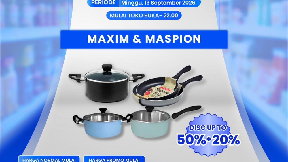 Serbu Transmart! Alat Masak Jutaan Kini Cuma Puluhan Ribu!