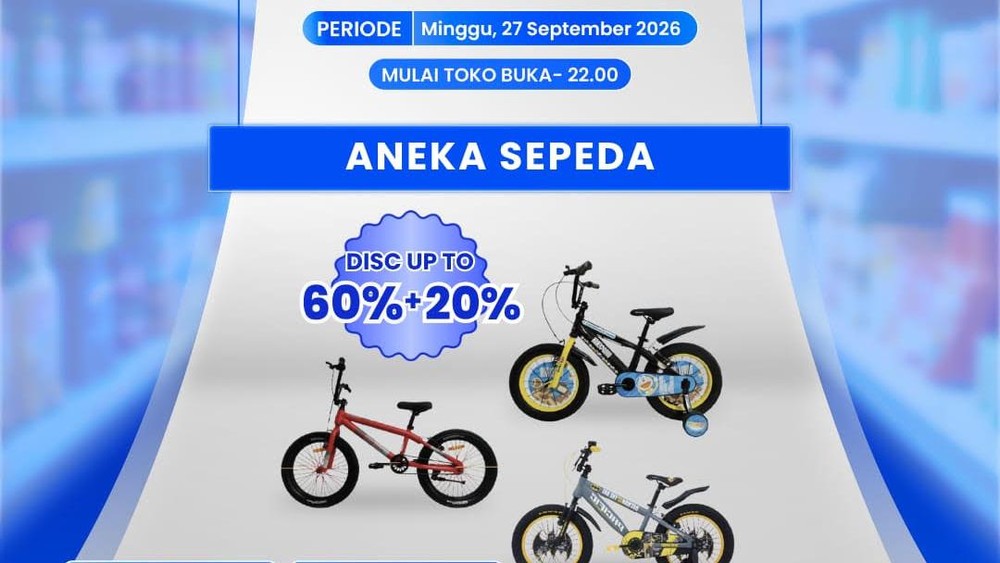 Hanya Hari Ini! Sepeda Transmart Cuma Rp 1 Juta!