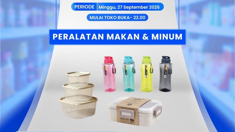 Kaget! Bekal & Botol Transmart Cuma Rp 12 Ribu, Buruan!