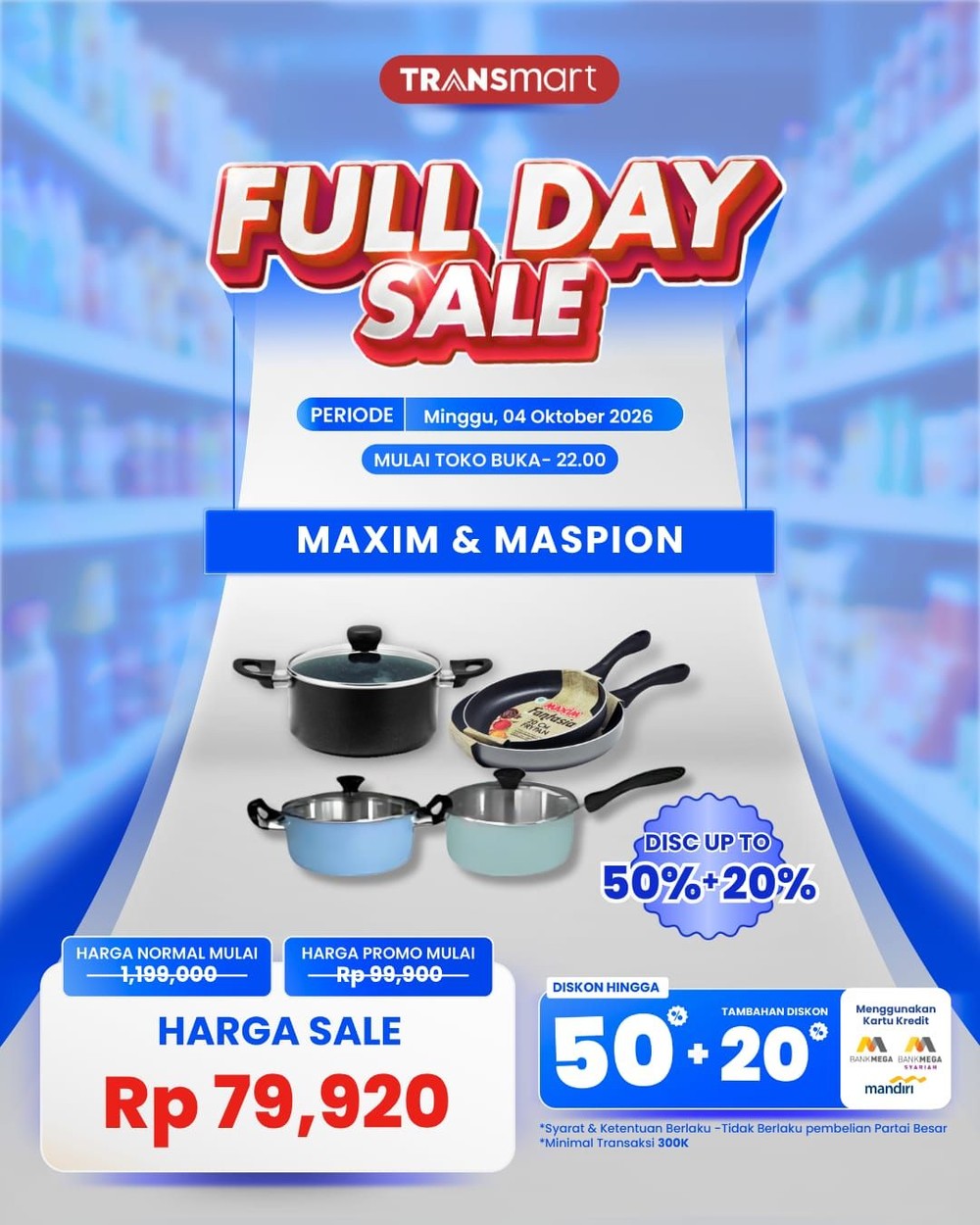 Panci & Wajan Murah, Cuma 79 Ribu!