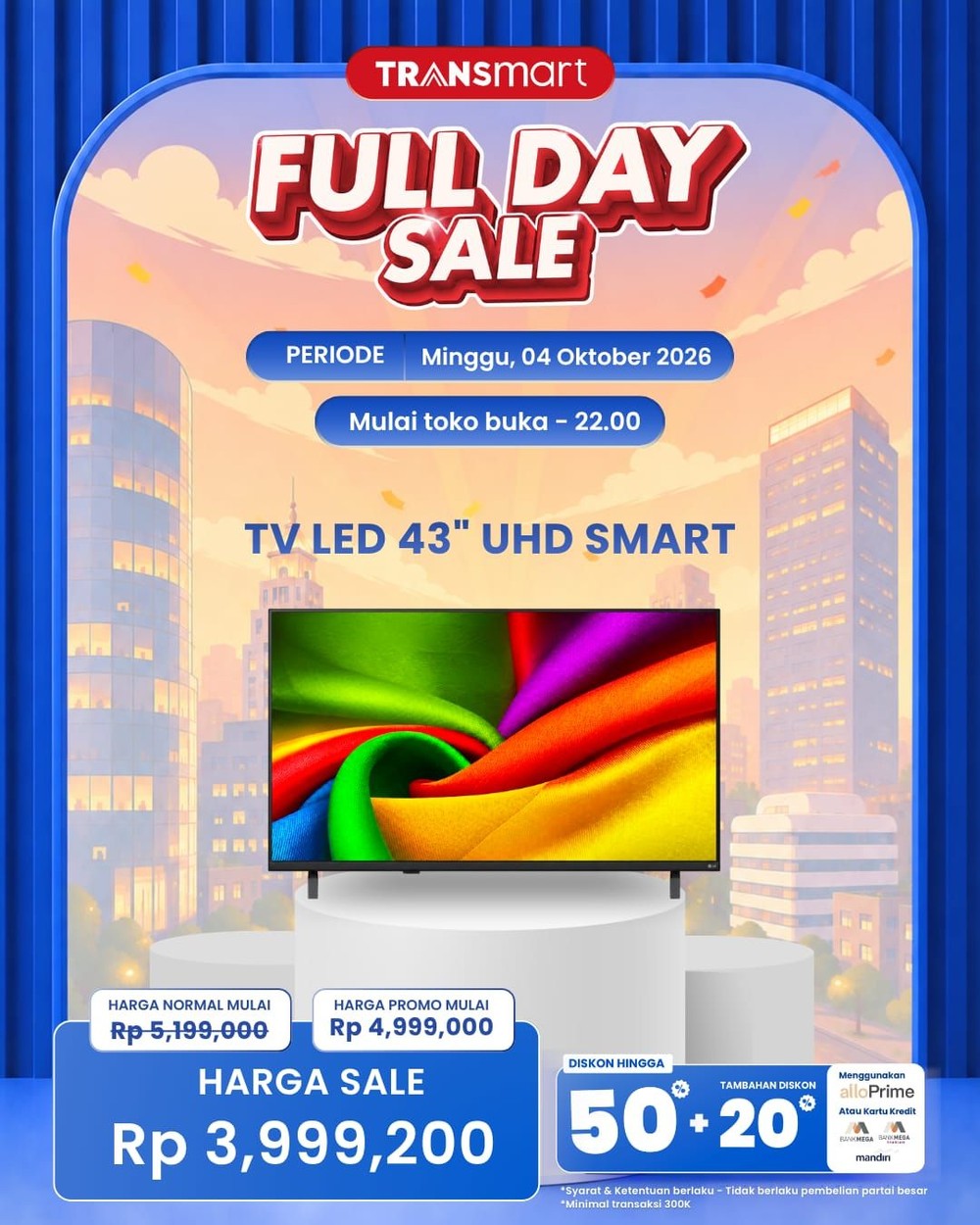 TV 43 Inch Cuma 3 Jutaan? Cek Promonya!