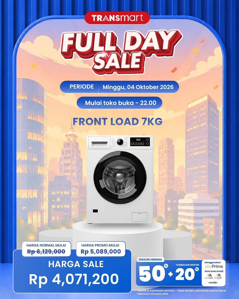 Borong Mesin Cuci, Hemat Jutaan di Transmart!