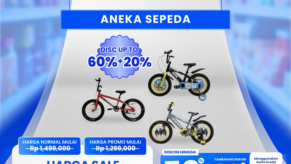 Gila! Sepeda di Transmart Diskonnya Sadis!